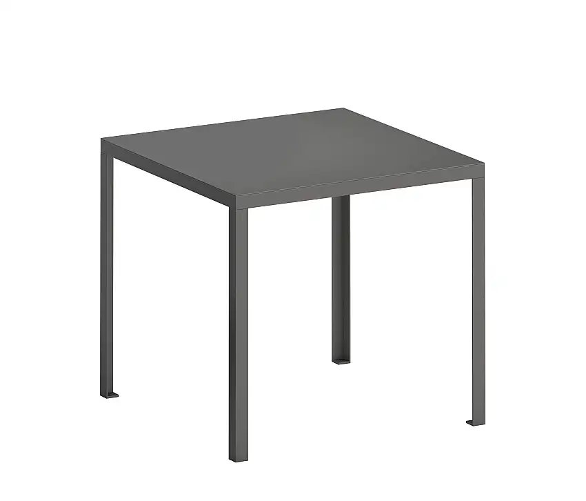 Zeus - Tavolo Outdoor Gartentisch, 80 x 80 cm, gunmetal
