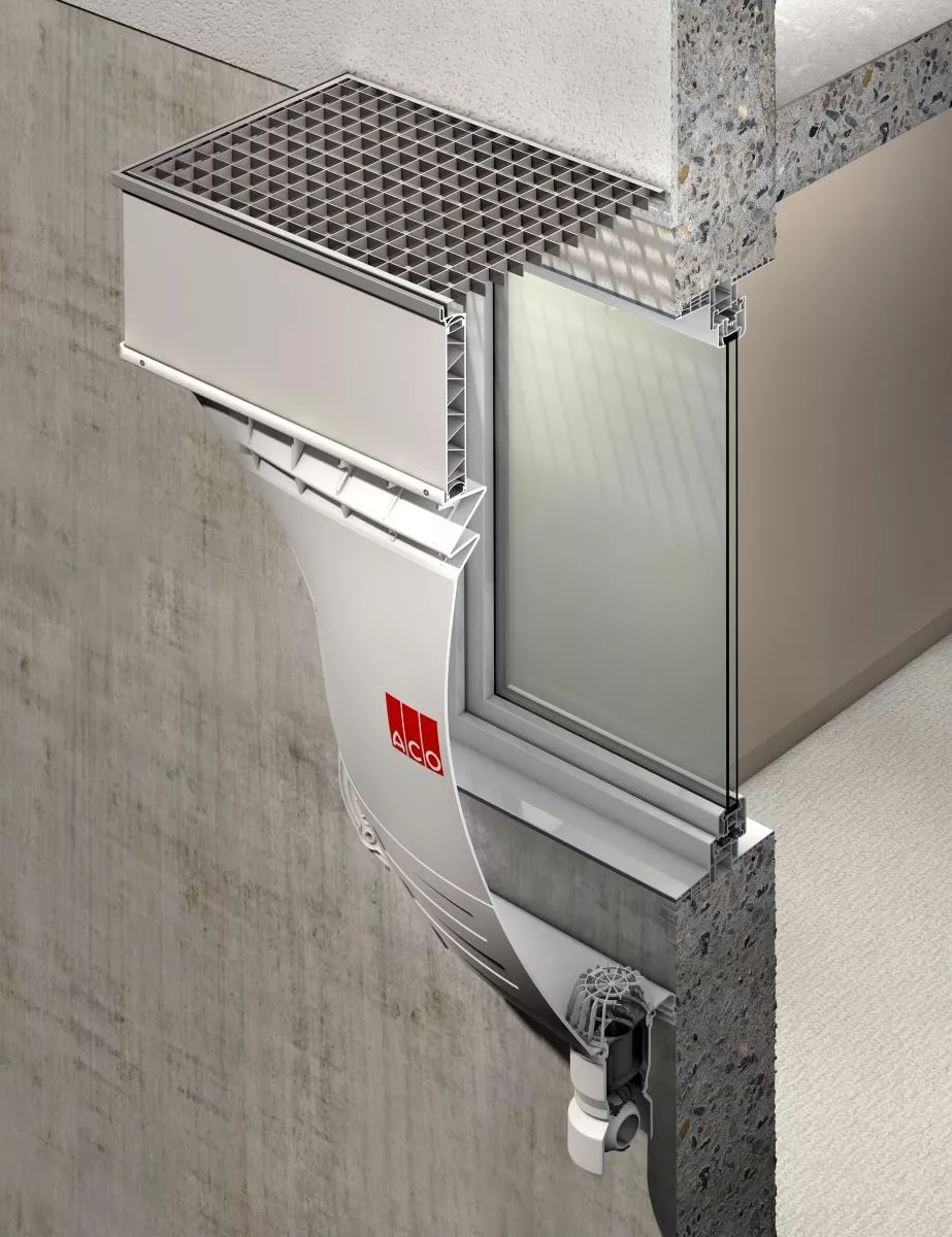 ACO Aufstockelement Fix 800 x 275 mit 400 mm Tiefe für Lichtschacht