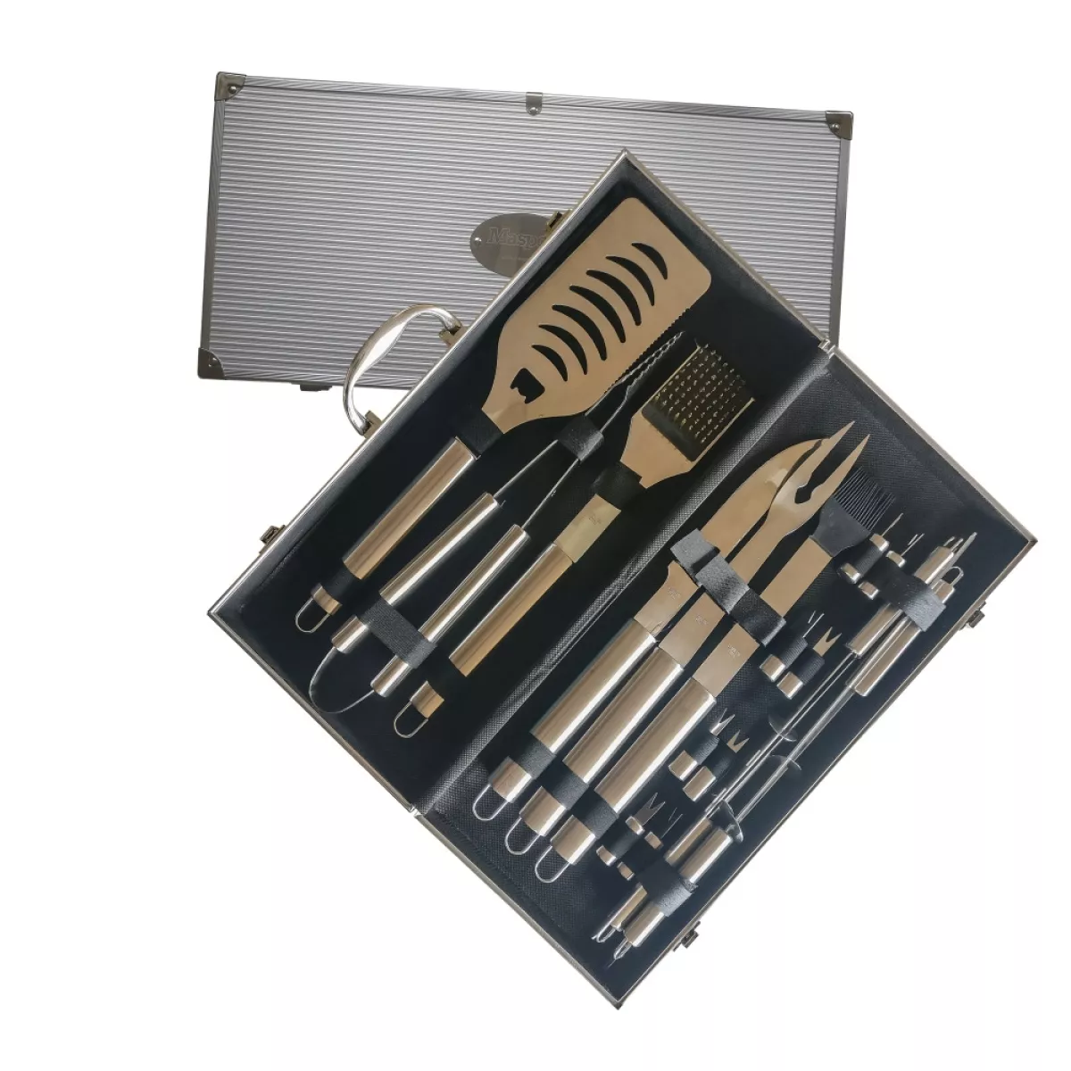 AL-KO Barbecue Set Deluxe Stainless im Koffer (18-teilig)