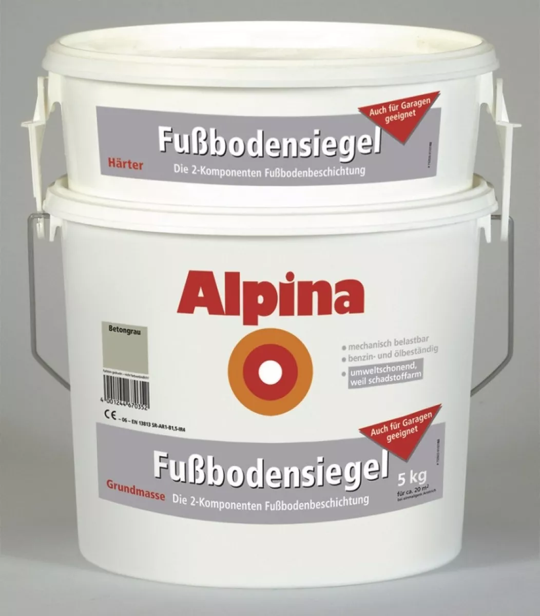 Alpina 2K- Fußbodensiegel / Garagensiegel 5 kg kieselgrau