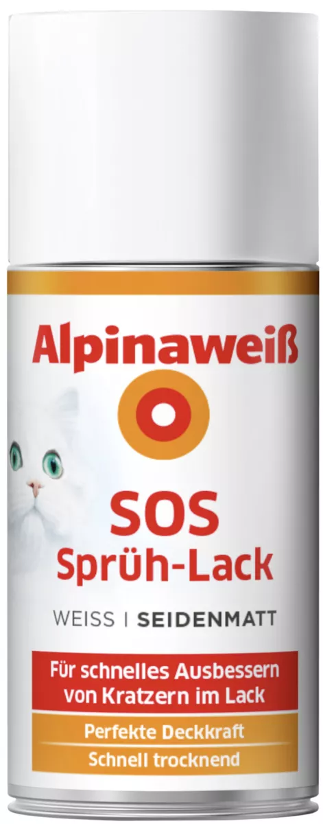 Alpina Alpinaweiß SOS Sprüh-Lack seidenmatt 150 ml