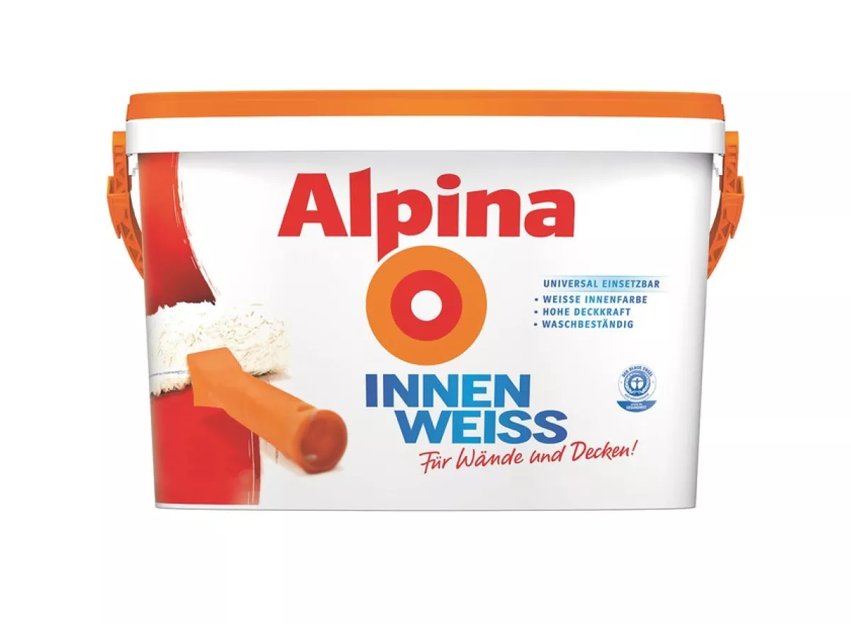 Alpina Innenfarbe Wandfarbe InnenWeiß matt 5 L