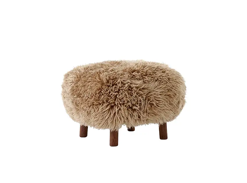 &Tradition - ATD1 Pouf, walnuss geölt / sheepskin honey