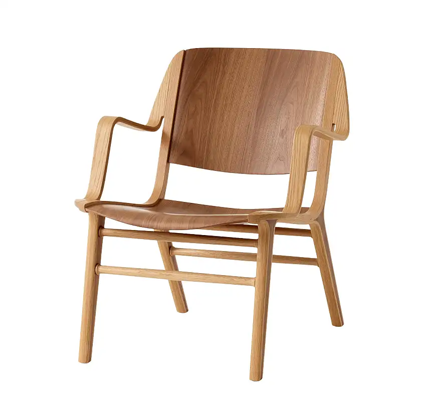 &Tradition - AX HM11 Sessel, eiche lackiert / walnuss