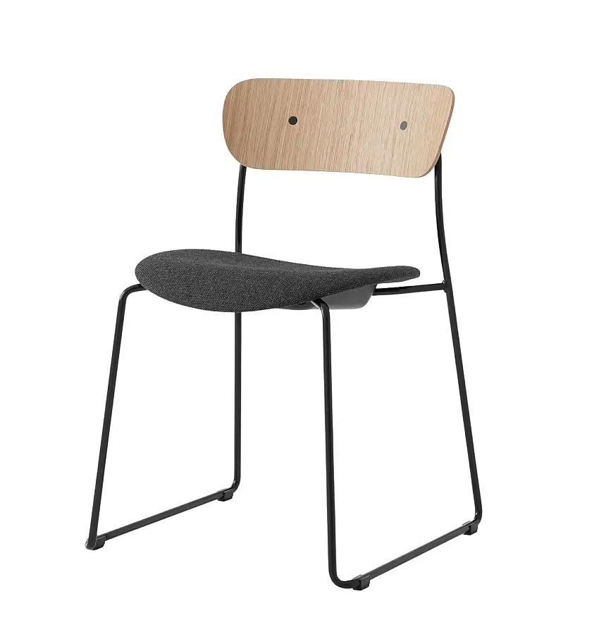 &Tradition - Pavilion AV52 Stuhl, eiche lackiert / re-wool 0198