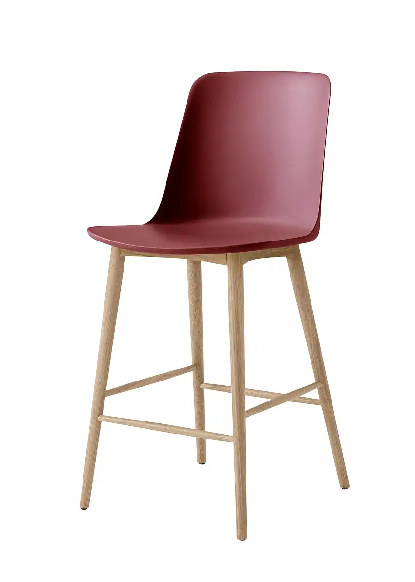 &Tradition - Rely HW128 Barhocker, höhe 65 cm, eiche natur / red brown
