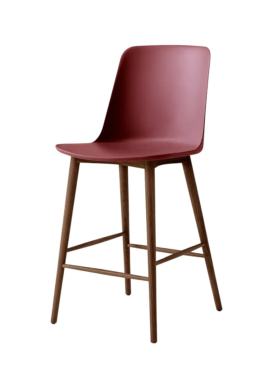 &Tradition - Rely HW128 Barhocker, höhe 65 cm, walnuss / red brown