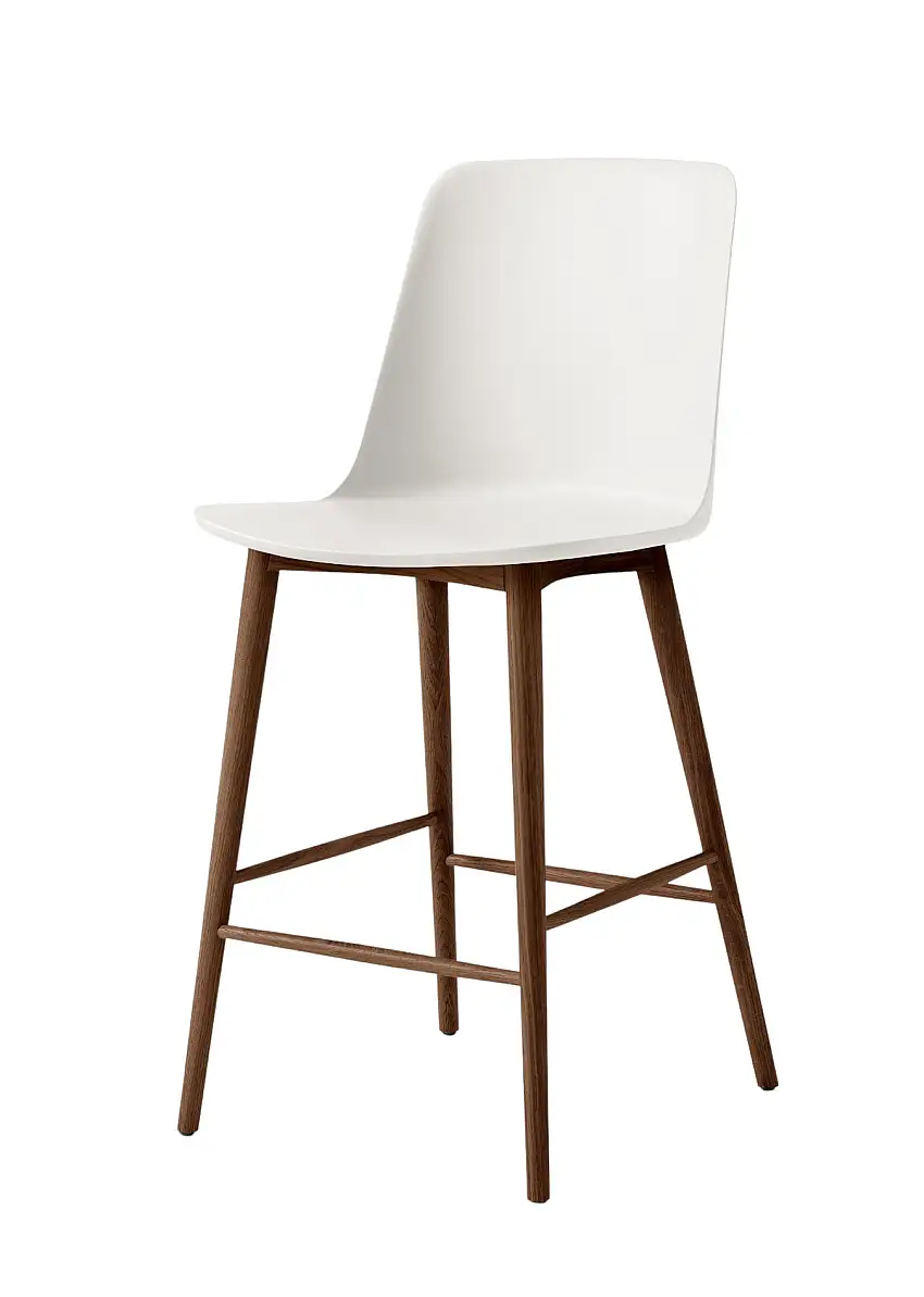 &Tradition - Rely HW128 Barhocker, höhe 65 cm, walnuss / weiß