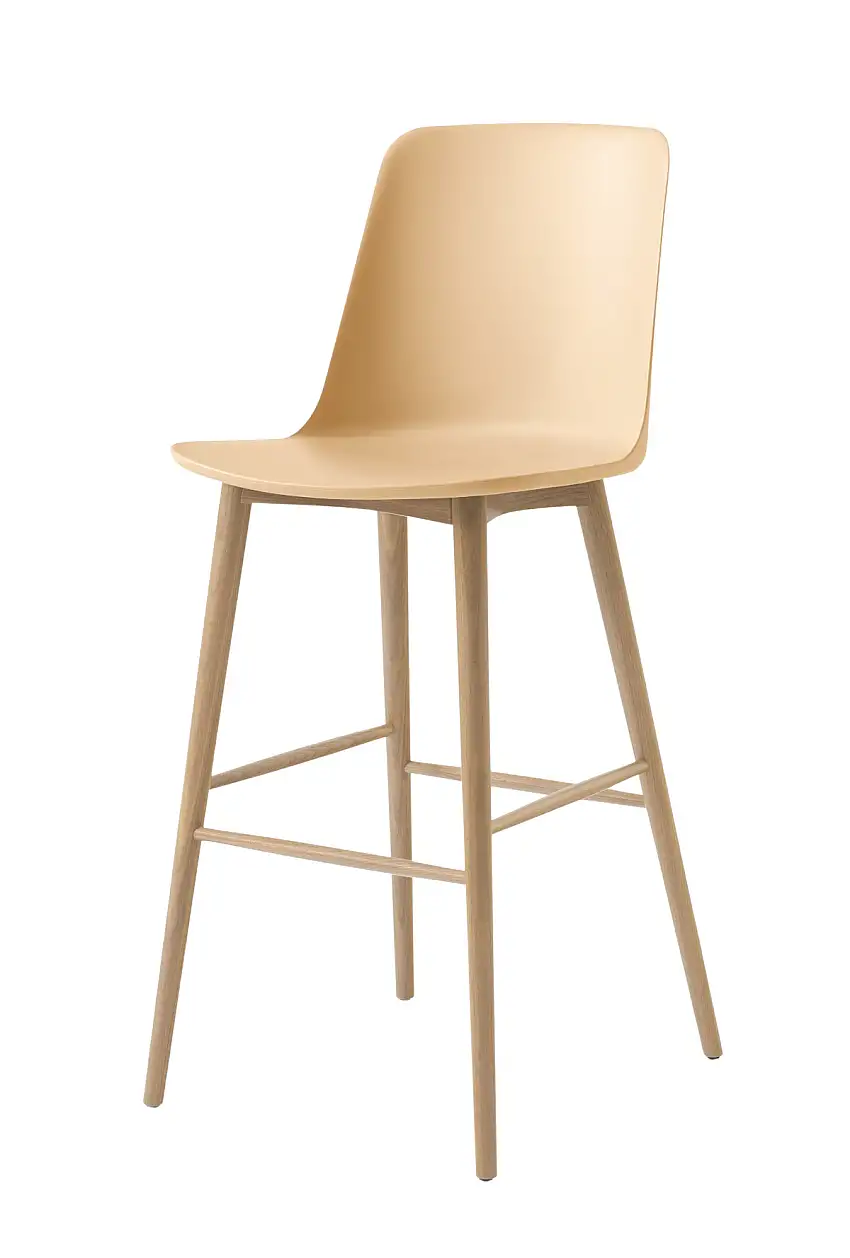 &Tradition - Rely HW133 Barhocker, höhe 75 cm, eiche natur / beige sand