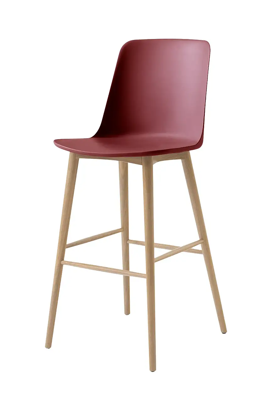 &Tradition - Rely HW133 Barhocker, höhe 75 cm, eiche natur / red brown