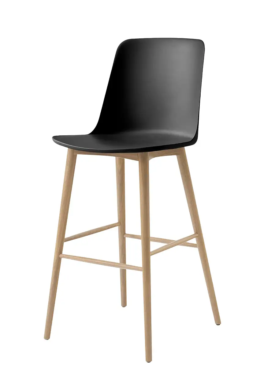&Tradition - Rely HW133 Barhocker, höhe 75 cm, eiche natur / schwarz