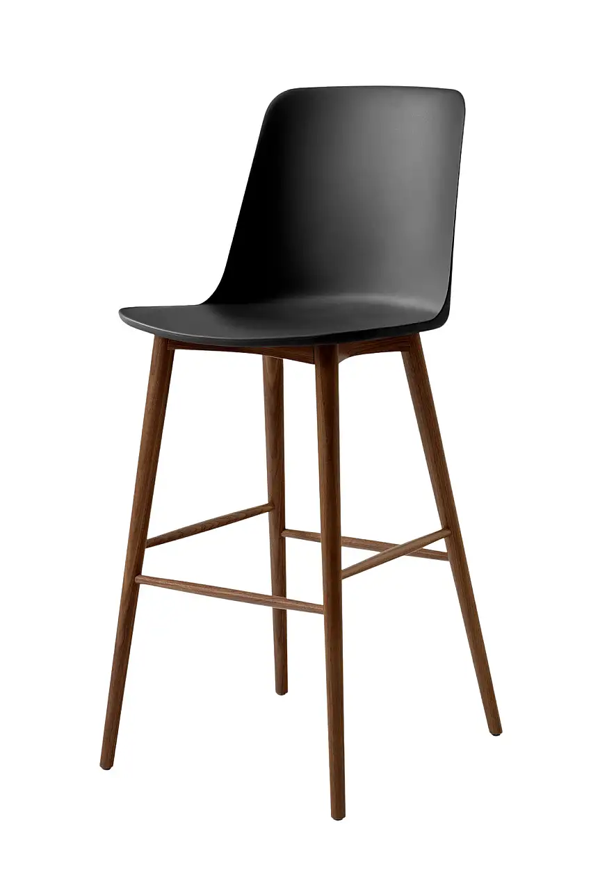 &Tradition - Rely HW133 Barhocker, höhe 75 cm, walnuss / schwarz