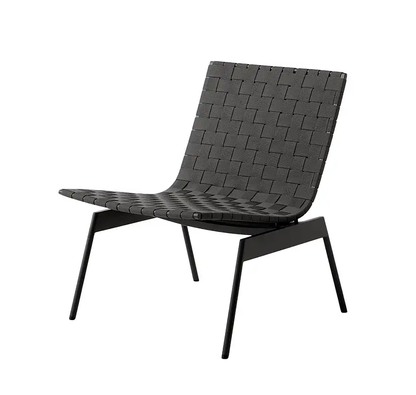 &Tradition - Ville AV44 Loungesessel, schwarz