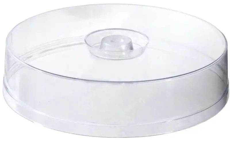 Tortenhaube, flach, PS, D: 29,5 cm, H: 7 cm