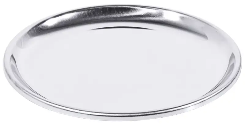 Untersetzer, glänzend, glatt, Edelstahl, D: 14 cm