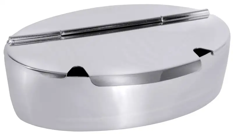 Zuckerdose oval, zwei Löffelaussparungen, I: 1 ltr., 20,5 x 6 x 1,3 cm
