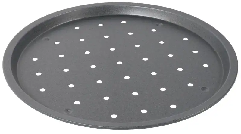 Antihaft-Pizzablech, perforiert, beschichtet, H: 1 cm, D: 31,5 cm
