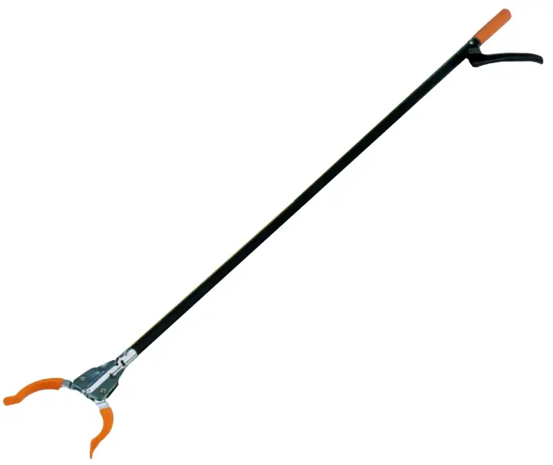 Abfallgreifer, mit Rückfederung, Eisen, schwarz, L: 105 cm