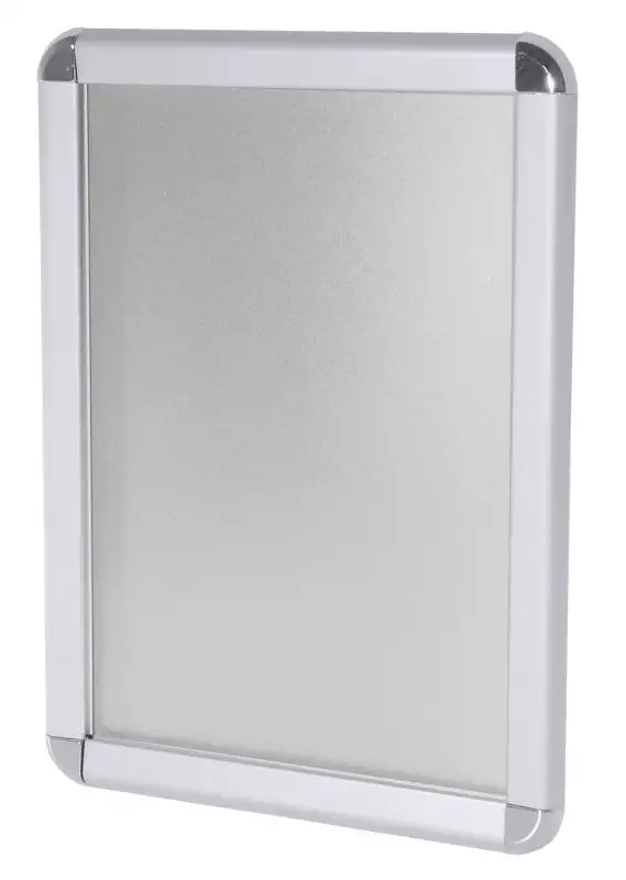 Wechselrahmen für Wandmontage, DIN A4, Aluminiumprofil, B: 24 cm, H: 33 cm
