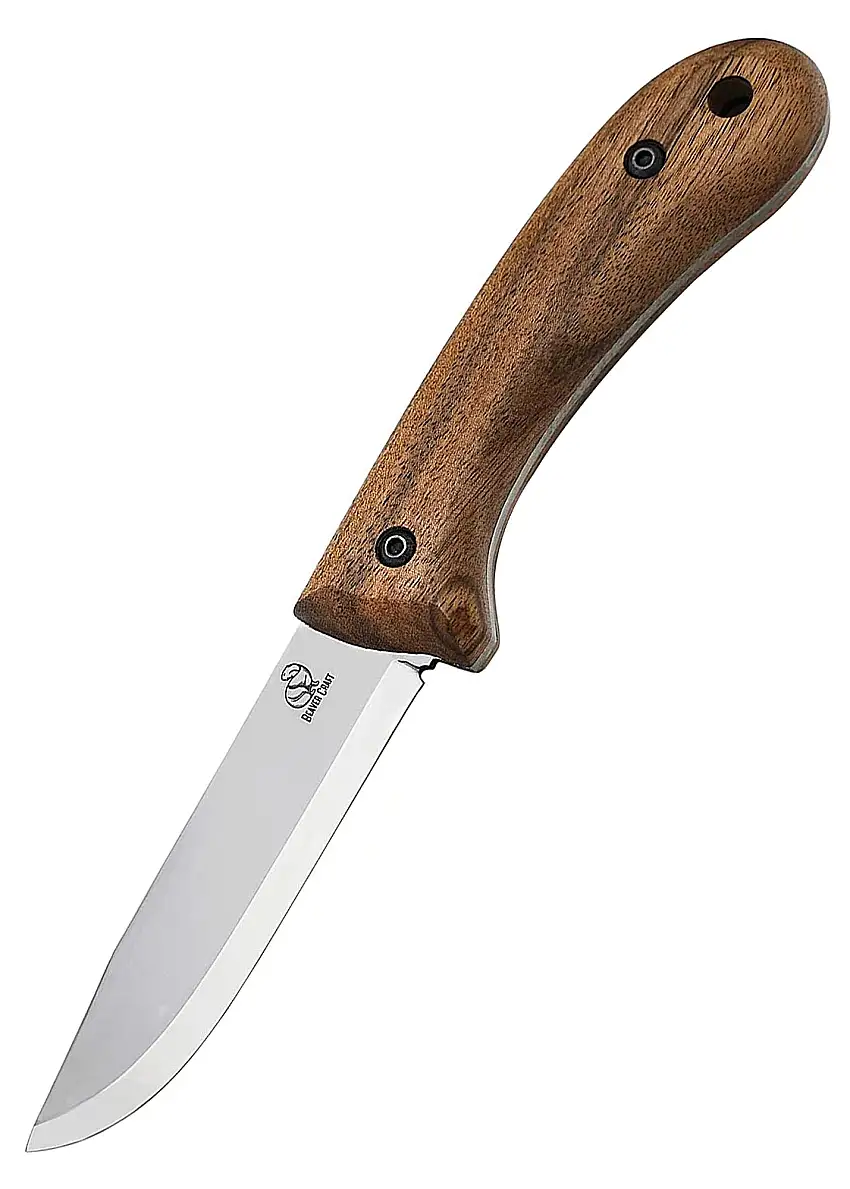 BeaverCraft Bushcraft Messer, Karbon-Stahl und Lederscheide, BeaverCraft