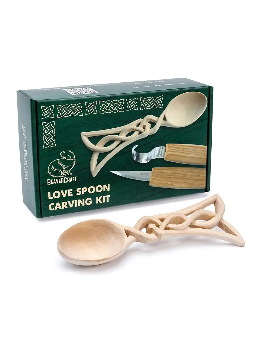 BeaverCraft Keltischer Löffel, Schnitz-Set, BeaverCraft