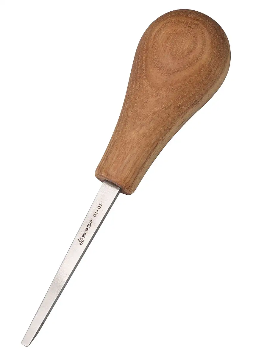 BeaverCraft Handmeißel, gerade, flach, Sweep P1 (3 mm), BeaverCraft