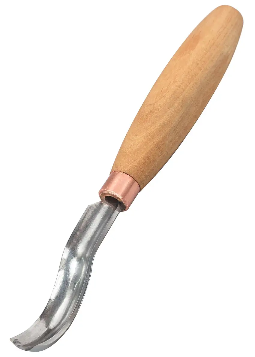 BeaverCraft Kurzer gebogener Hohlmeißel, Sweep P8 (14 mm), BeaverCraft