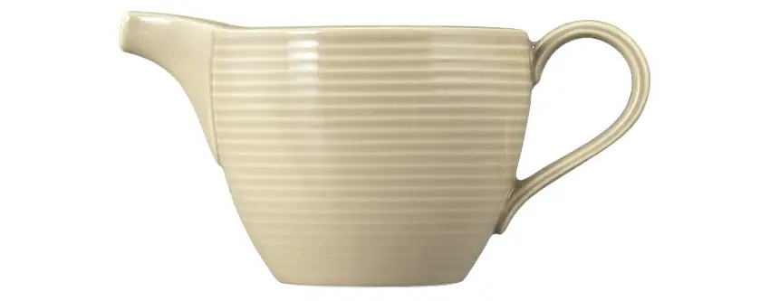 Seltmann Weiden, Beat : Sandbeige - Milchkännchen mit Relief, 0,29 ltr.
