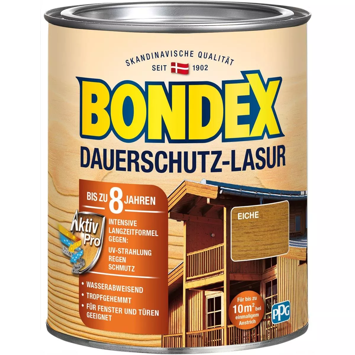 BONDEX Dauerschutz-Lasur 0,75 L Wetterschutz Eiche