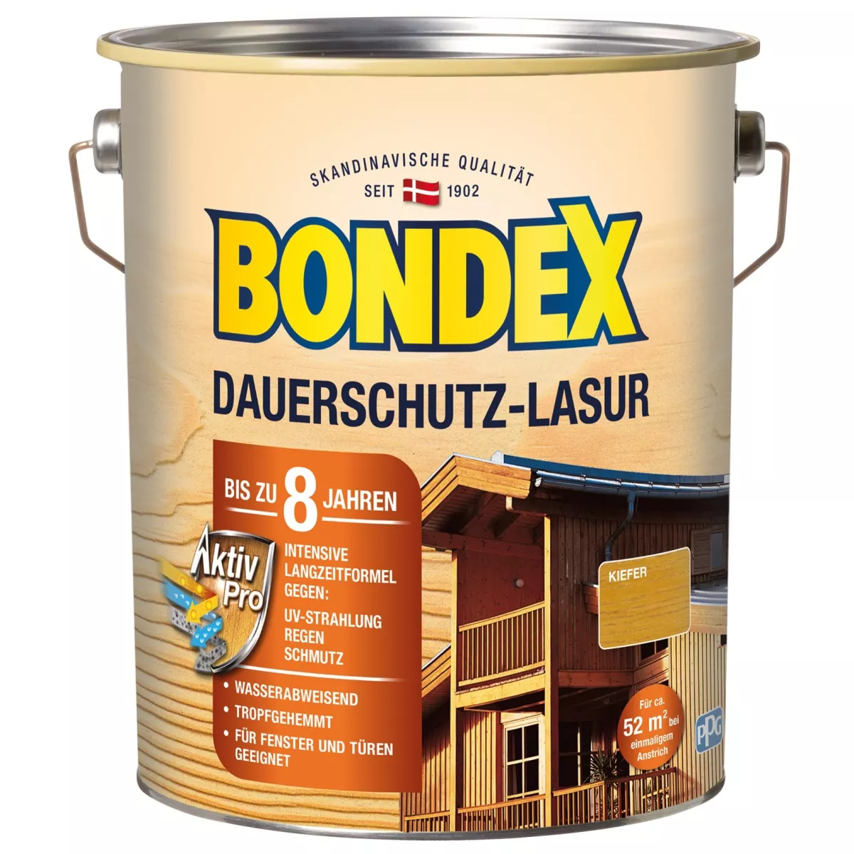 BONDEX Dauerschutz-Lasur 4,00 L Wetterschutz Kiefer