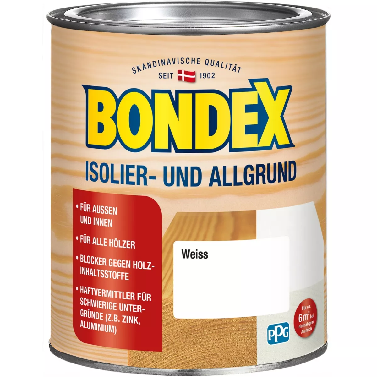 BONDEX Isolier- und Allgrund 0,75 L weiß