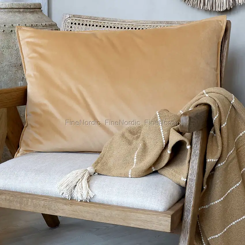 Chic Antique Aix Kissenbezug Velour Honig 50 x 70 cm