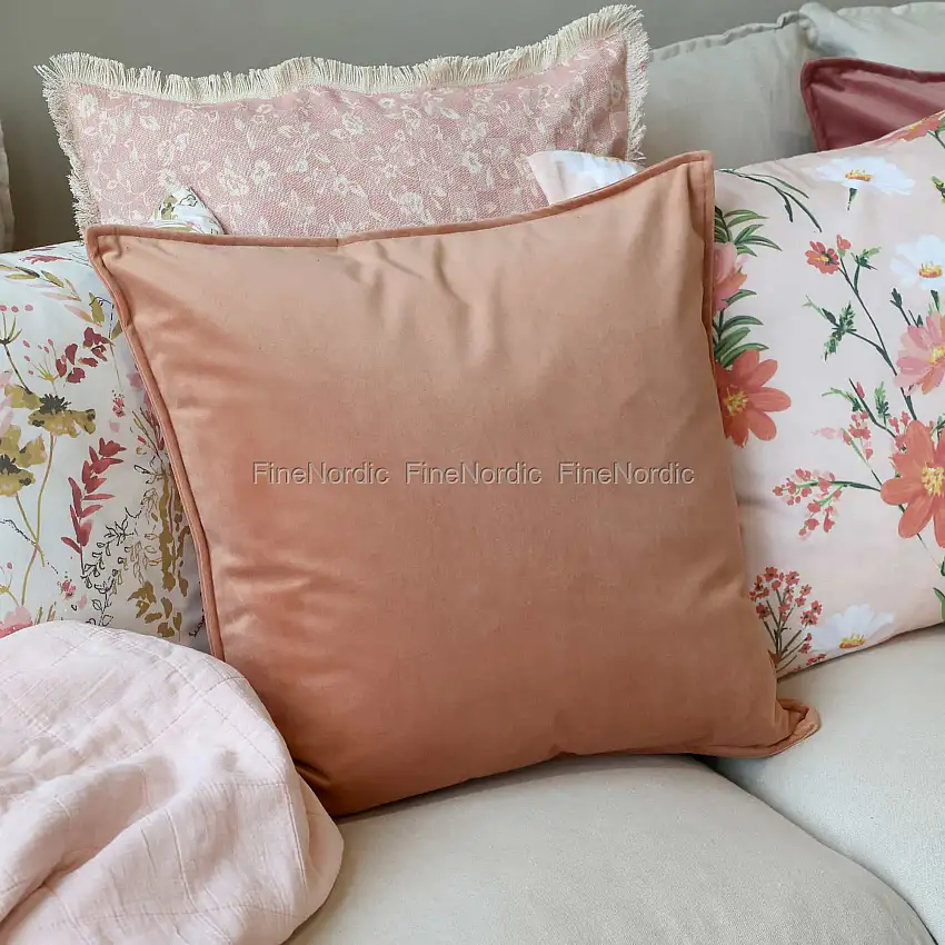Chic Antique Aix Kissenbezug Velour Mandarin 50 x 50 cm