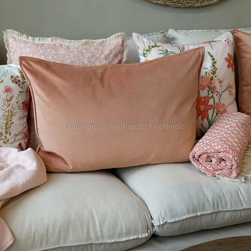 Chic Antique Aix Kissenbezug Velour Mandarin 50 x 70 cm