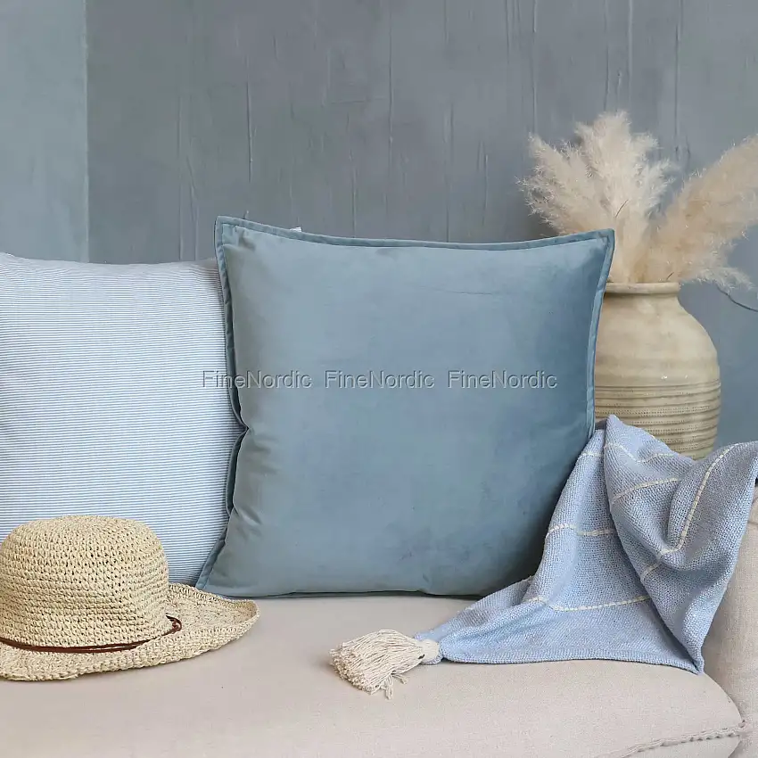 Chic Antique Aix Kissenbezug Velour Ocean 50 x 50 cm