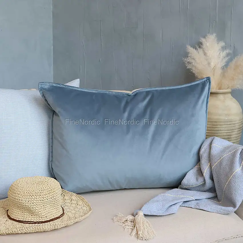 Chic Antique Aix Kissenbezug Velour Ocean 50 x 70 cm