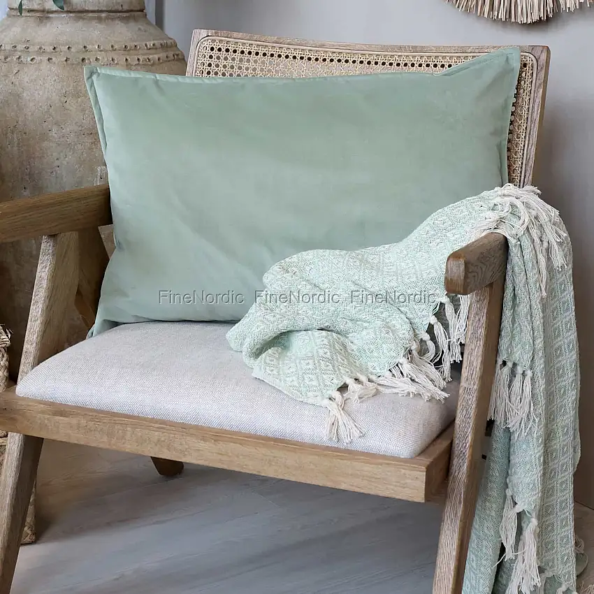 Chic Antique Aix Kissenbezug Velour Verte 50 x 70 cm