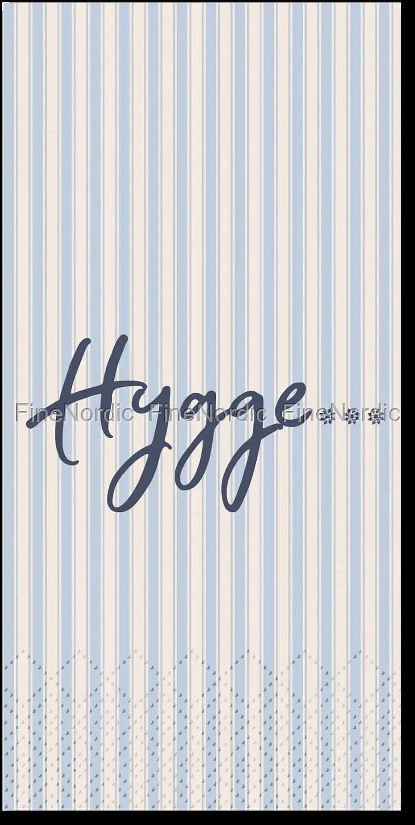 Chic Antique Papierservietten mit hygge und Branchet Streifen Sky Blue und Creme 16 Stück