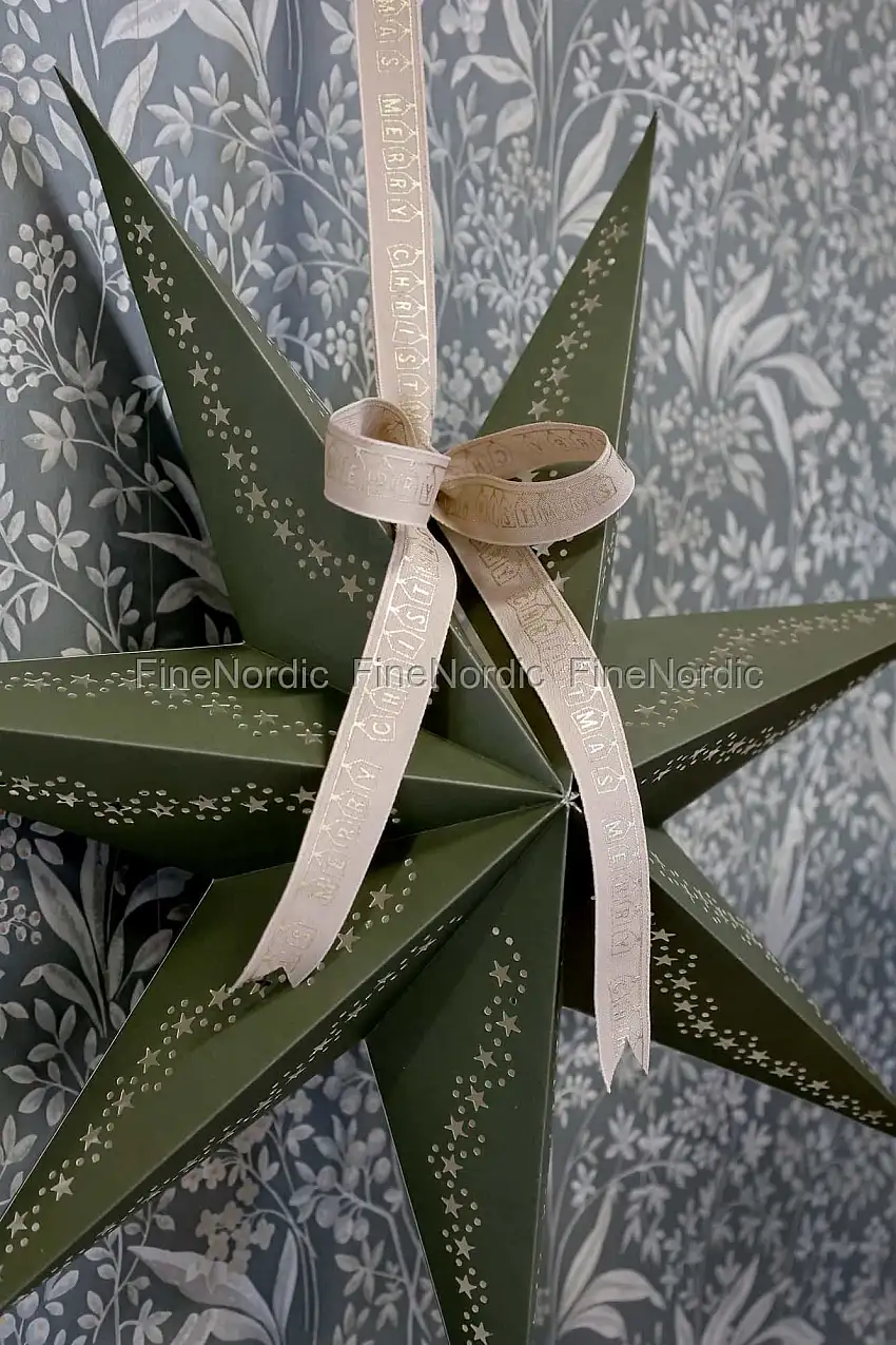 Chic Antique Papierstern exkl. Kabel Oliven
