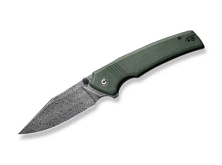 Tranquil Micarta Green Damascus
