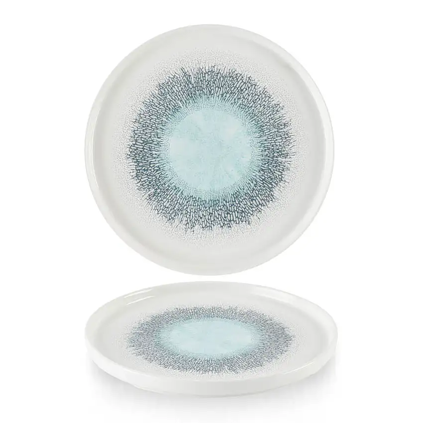 Churchill, Fusion : Aquamarine - Teller flach m. erhöhten Rand, 26 x 2 cm