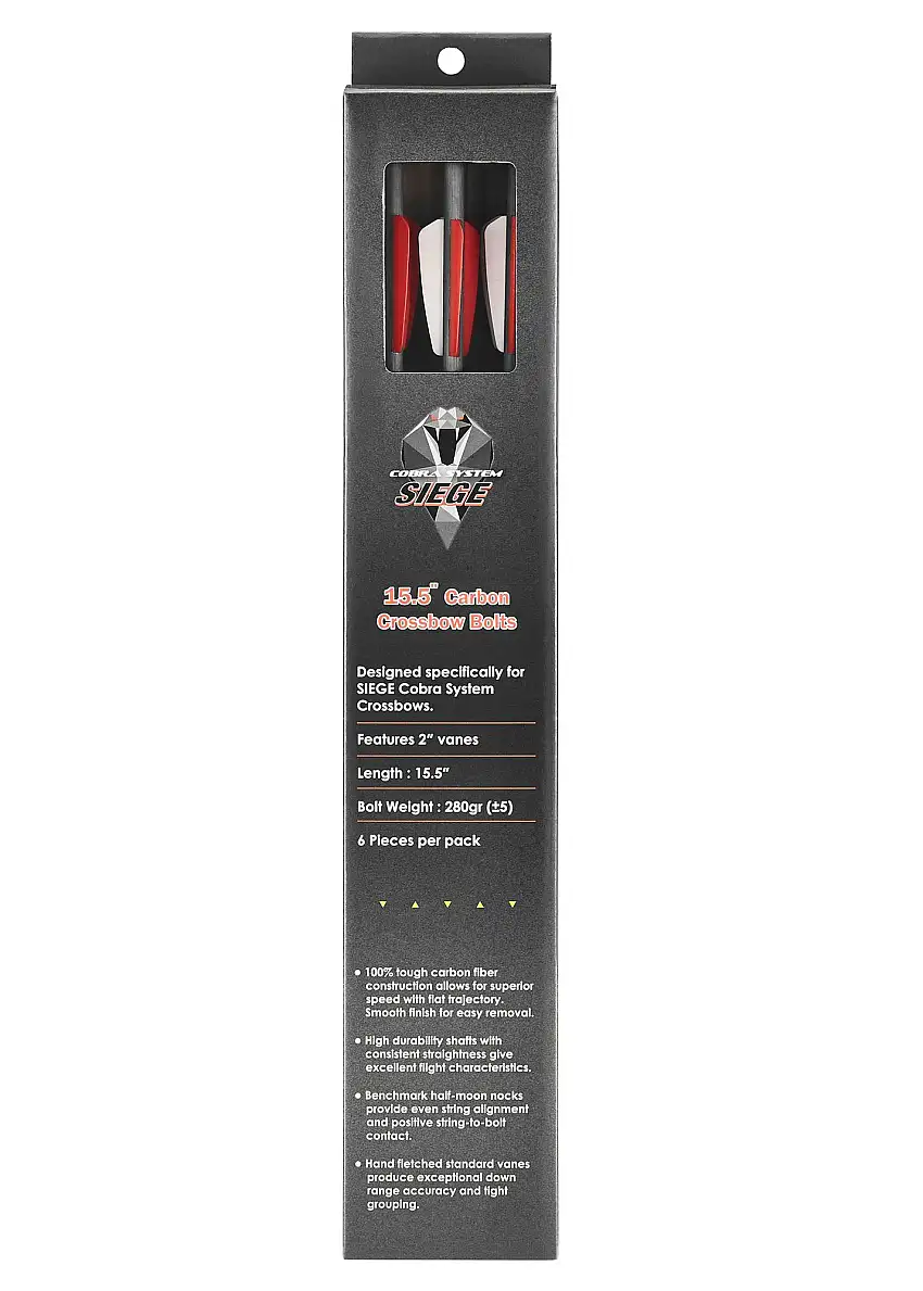 6er Pack - 15,5 Zoll Pfeil für EK Archery R-Serie Siege