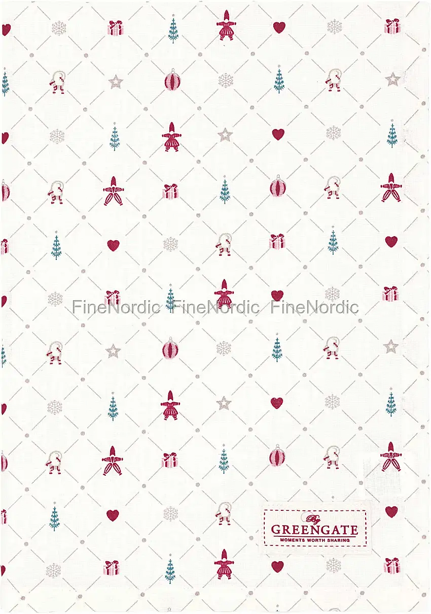 GreenGate Geschirrtuch "Clarina White"