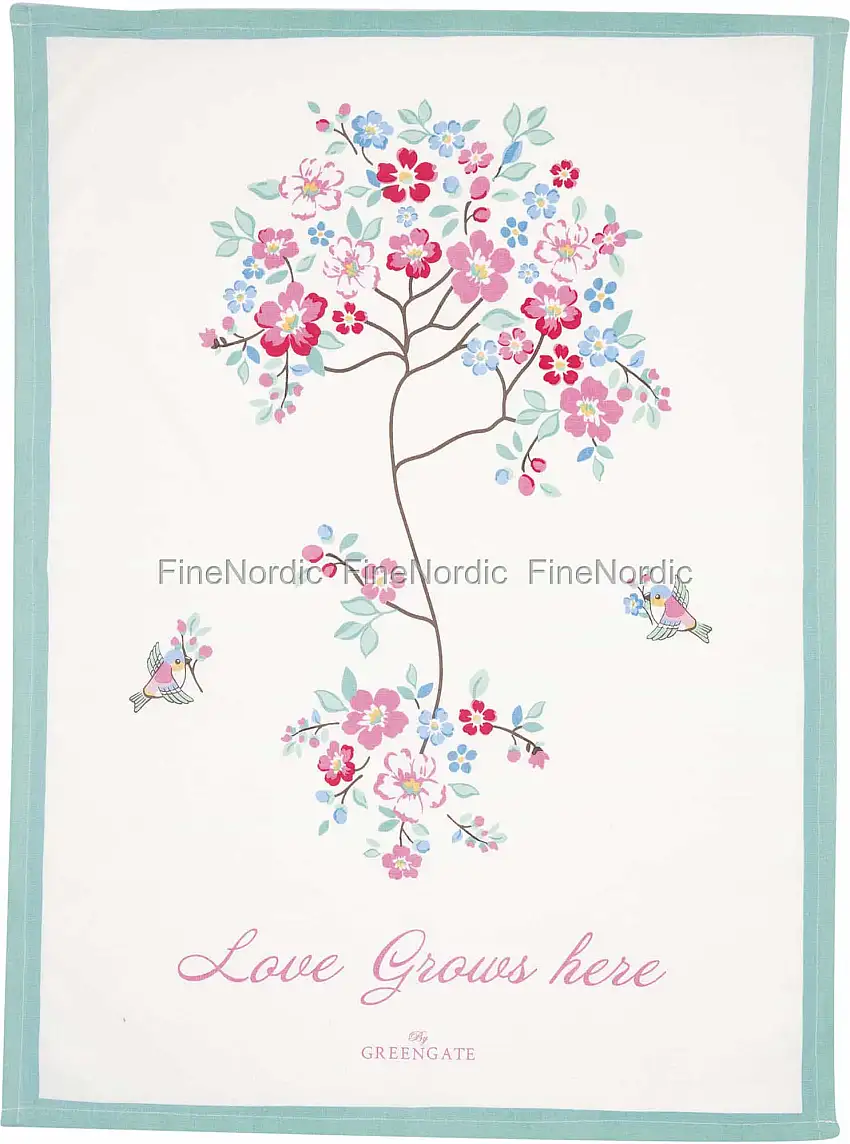 GreenGate Geschirrtuch Piece Printed Desdemona White