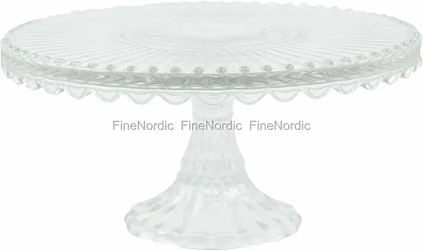 GreenGate Kuchenteller Alice Clear Medium