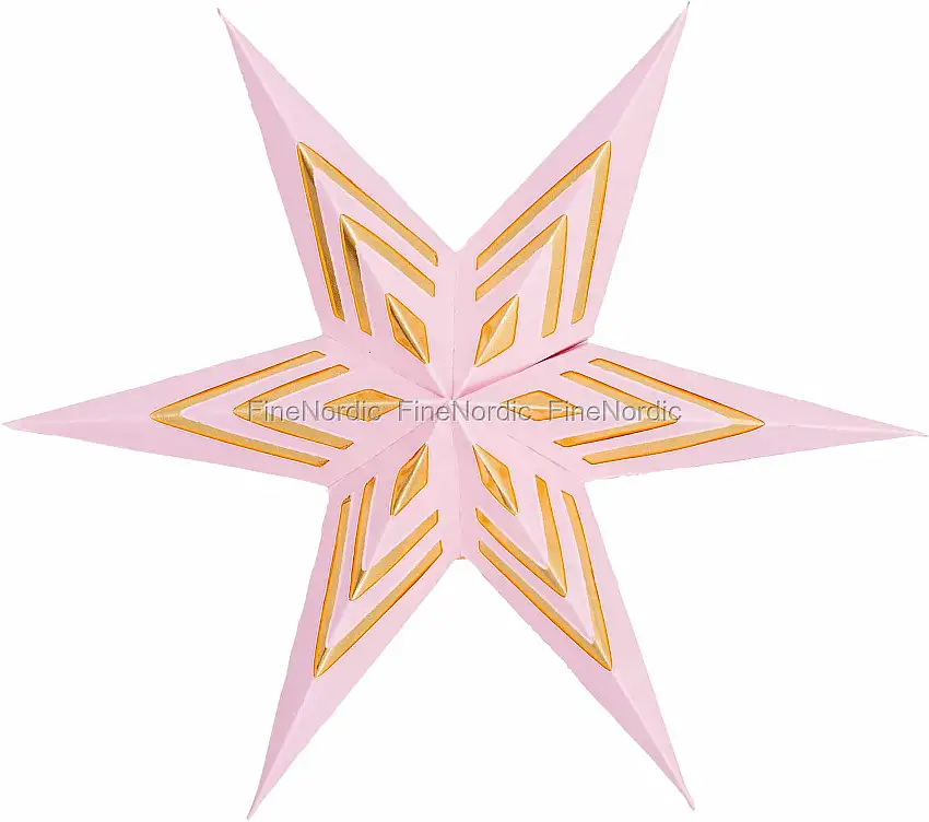 GreenGate Papirweihnachtsstern - Klassisch "Pale Pink" Klein