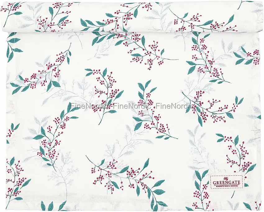 GreenGate Tischläufer "Julani White" 45 x 140 cm