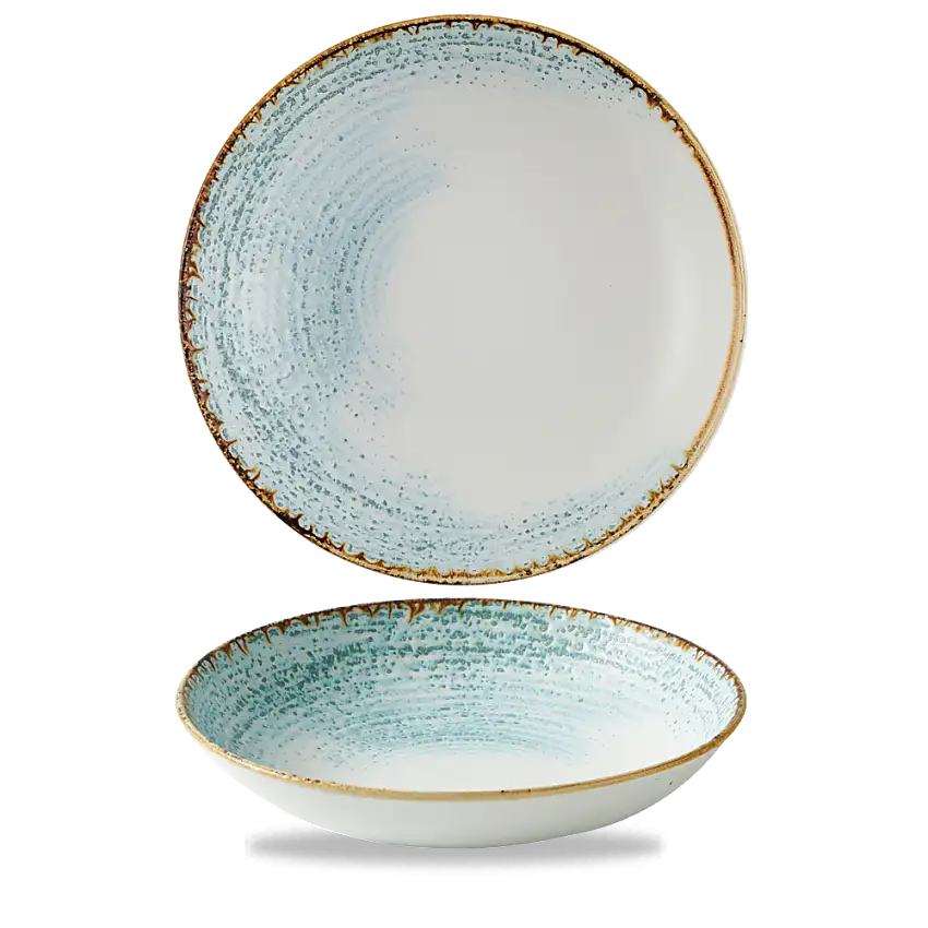 Churchill, Homespun Accents : Aquamarine - Teller tief Coup, 24,8 cm/ 1,11 ltr.