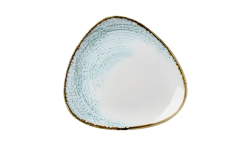 Churchill, Homespun Accents : Aquamarine - Teller flach dreieckig, 28,5 cm