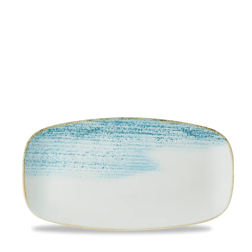 Churchill, Homespun Accents : Aquamarine - Chefs Platte rechteckig 29,8 x 15,3 cm